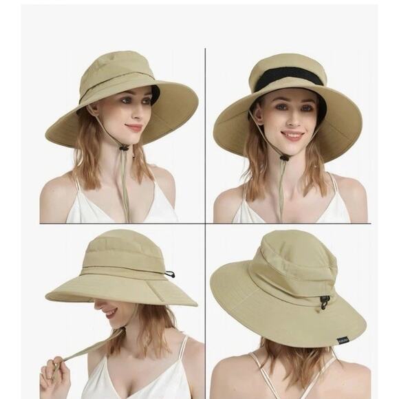 EINSKEY Wide Brim Sun Hat Summer UV Protection Beach Hat‎ Showerproof Safari Hat - Picture 9 of 9